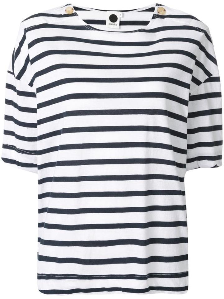Bassike Striped T-shirt - White