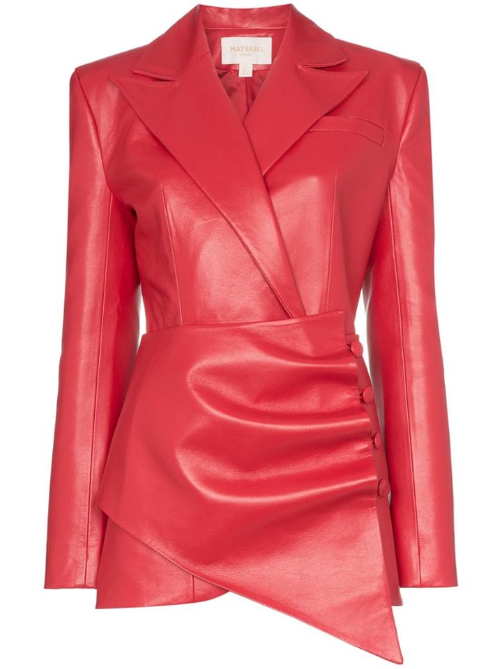 Matériel Gathered Asymmetric Blazer