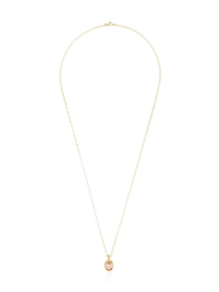Anais Rheiner 18k Gold And Morganite Pendant Necklace - Metallic