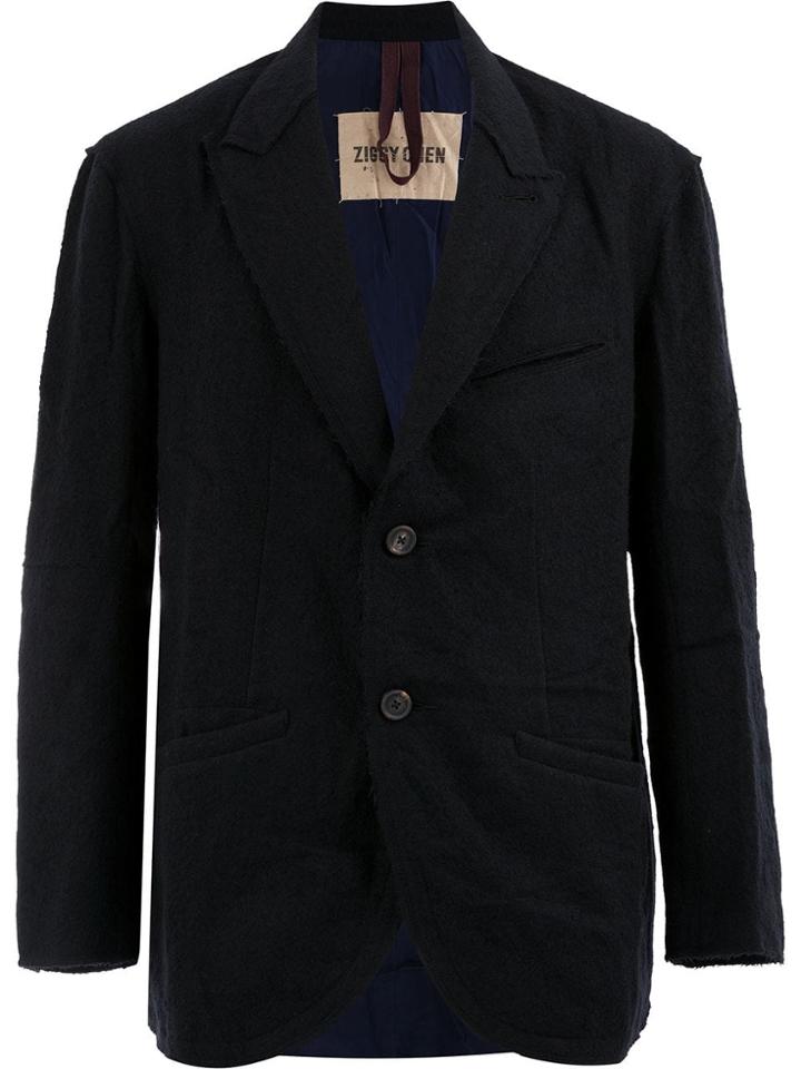 Ziggy Chen Two Button Blazer - Black