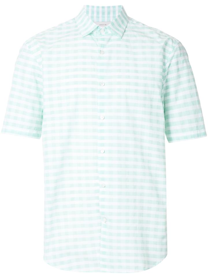 Cerruti 1881 Short Sleeve Checked Shirt - Green