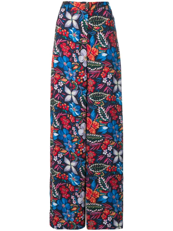 Essentiel Antwerp Slara Patterned Trousers - Blue