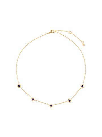 Astley Clarke Lapis Mini Floris Necklace - Metallic