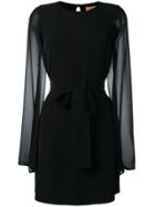 Blanca Cape Mini Dress - Black