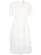Ermanno Scervino Sheer Embroidered Dress - White