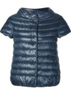 Herno Short Sleeve Padded Jacket, Women's, Size: 46, Blue, Polyamide