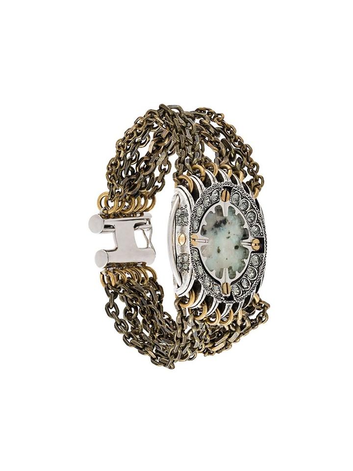 Lanvin Chunky Embellished Stone Bracelet