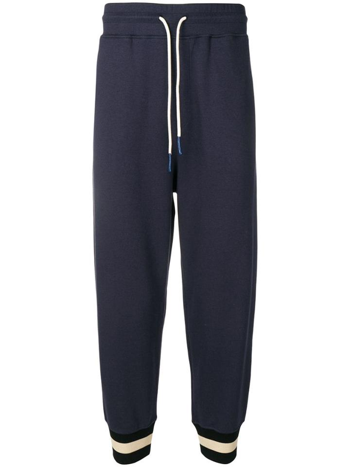 Drôle De Monsieur Cuffed Track Pants - Blue
