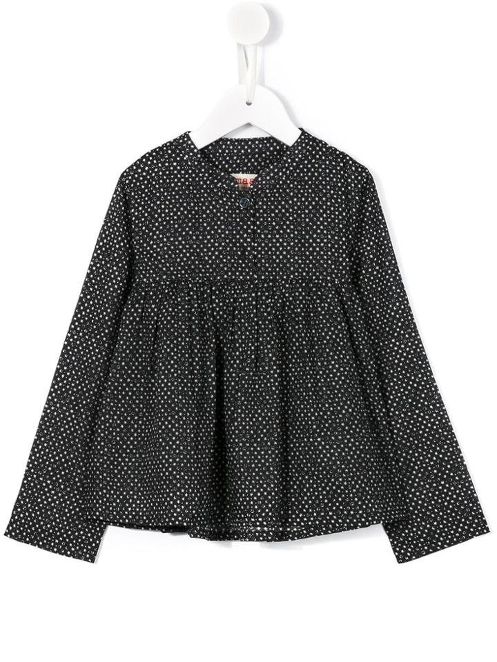 Maan Star Print Top - Blue