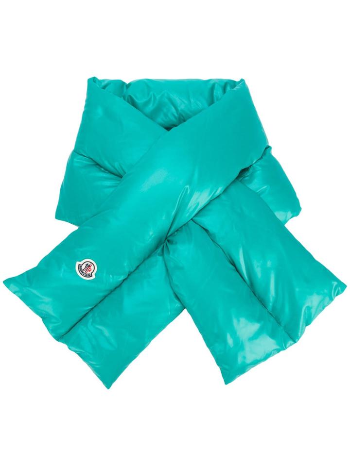 Moncler Quilted Scarf - Blue