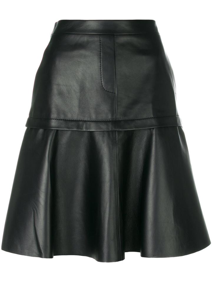 Neil Barrett Pleated A-line Skirt - Black