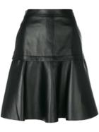 Neil Barrett Pleated A-line Skirt - Black