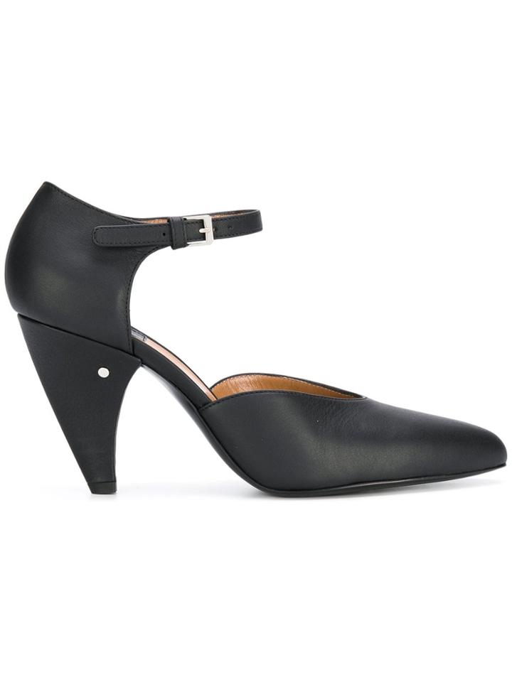 Laurence Dacade Swan Ankle Strap Pumps - Black
