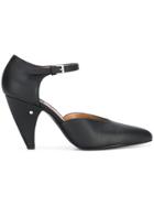 Laurence Dacade Swan Ankle Strap Pumps - Black