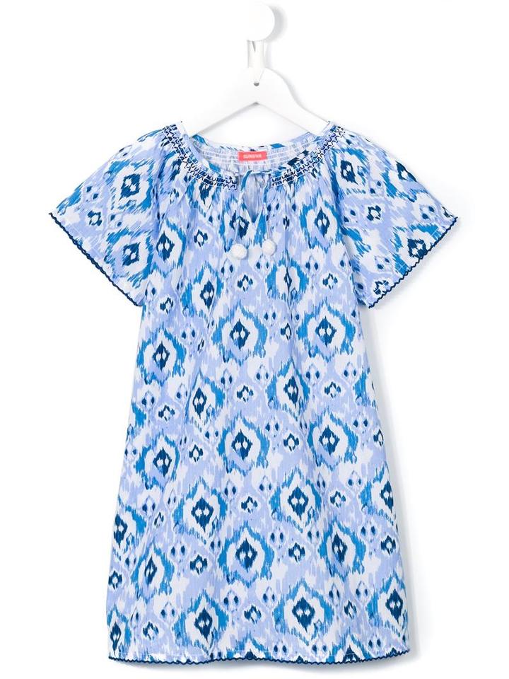 Sunuva 'ikat Kaftan' Dress, Girl's, Size: 12 Yrs, Blue