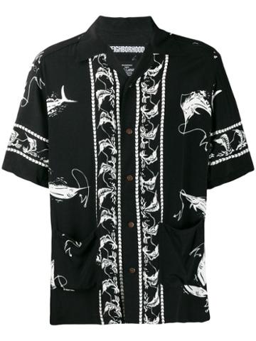 Neighborhood Neighborhood 191spnhshm02 Camouflage - Black