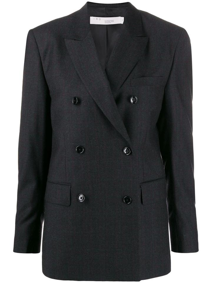 Iro Double Breasted Blazer - Grey