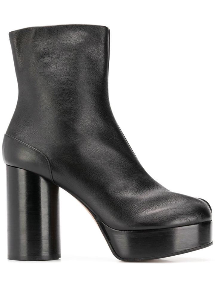 Maison Margiela Tabi Toe Platform Boots - Black