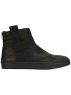 Lost & Found Ria Dunn Rear Zip Hi-tops, Men's, Size: 40, Black, Leather/rubber