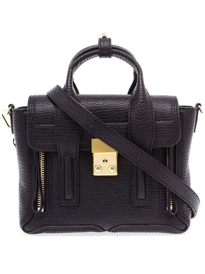 3.1 Phillip Lim Mini Pashli Satchel, Women's, Black, Leather/other Fibres/metal Other