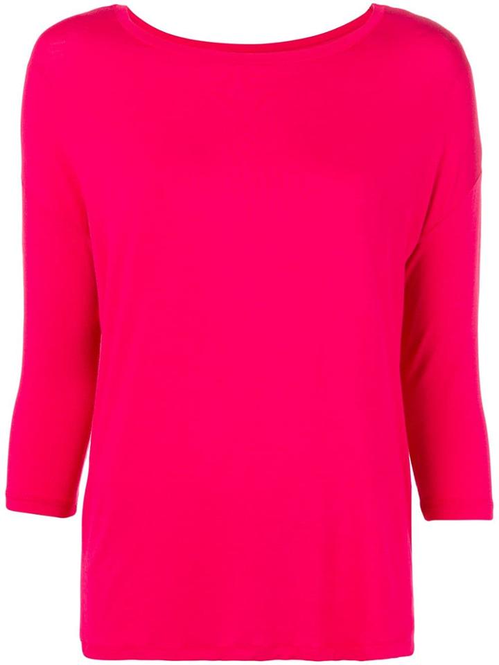 Majestic Filatures Boat Neck Top - Red