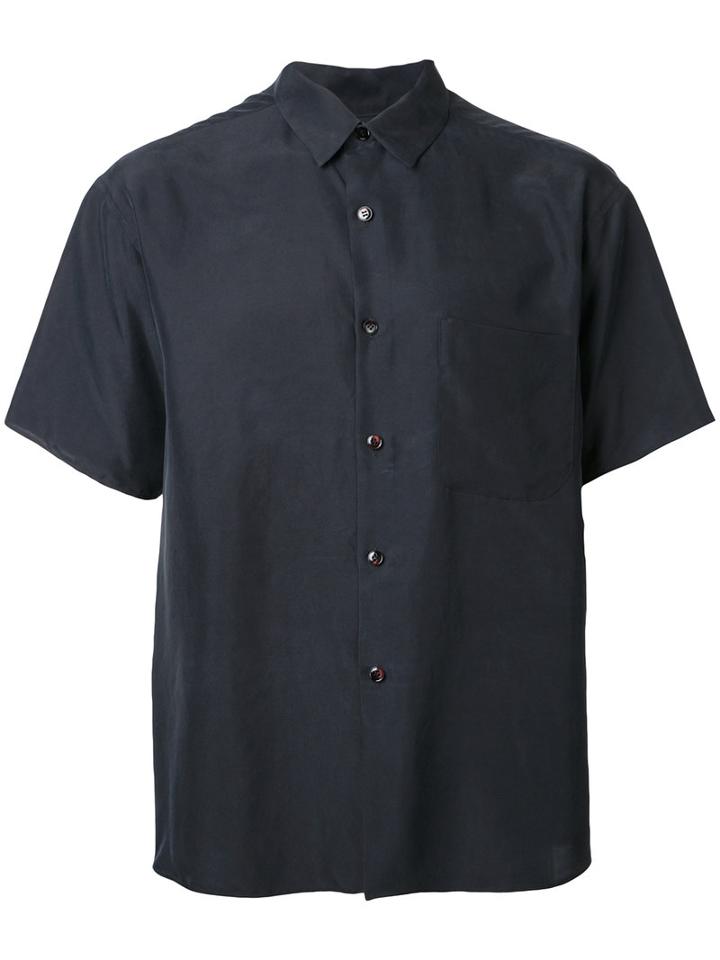 H Beauty & Youth Short Sleeved Shirt, Men's, Size: Small, Black, Silk