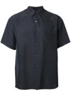 H Beauty & Youth Short Sleeved Shirt, Men's, Size: Small, Black, Silk