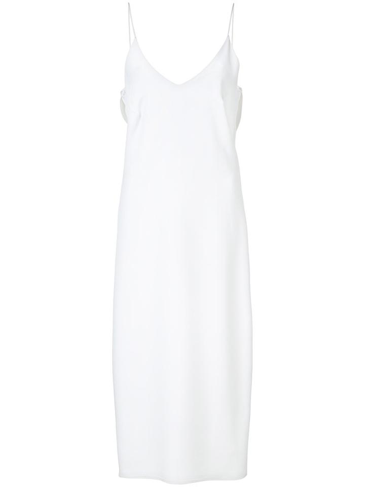 Fleur Du Mal - Ruffle Back Dress - Women - Silk/polyester - 0, White, Silk/polyester