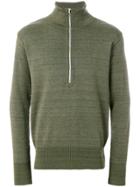 S.n.s. Herning Zipped Fitted Sweatshirt - Green