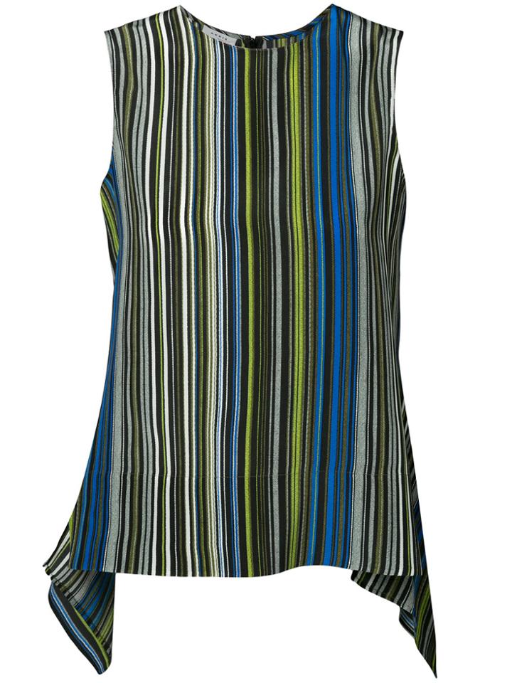 Akris Punto Flappy Striped Blouse - Blue