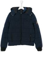 Little Marc Jacobs Teen Hooded Padded Jacket - Blue