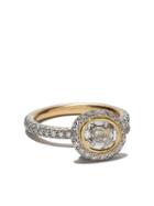Hum 18kt Yellow Gold, Platinum And Diamond Ring 2 - Yellow Gold