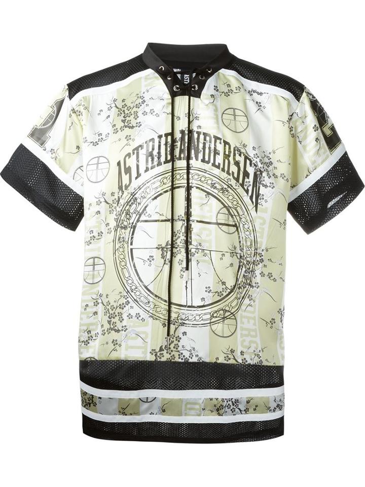 Astrid Andersen Mesh Panel Baseball T-shirt