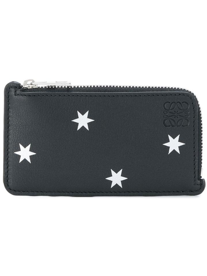 Loewe Stars Printed Coin Purse - Black
