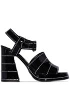 Proenza Schouler Stitched 105mm Platform Sandals - Black