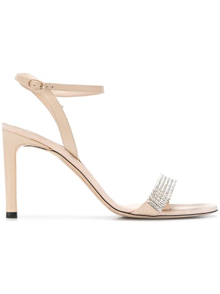 Nina Ricci Embellished Sandals - Neutrals