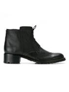 Sarah Chofakian Combat Boots - Black