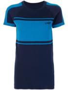 Lndr Striped Logo Print T-shirt - Blue
