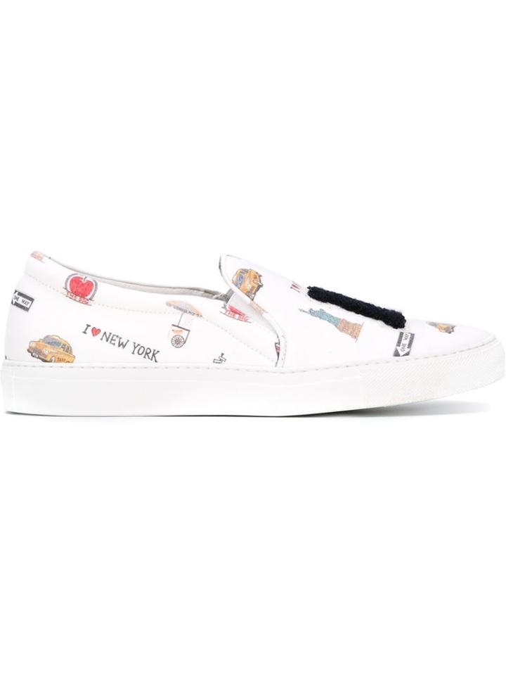 Joshua Sanders 'all Over Ny' Slip-on Sneakers