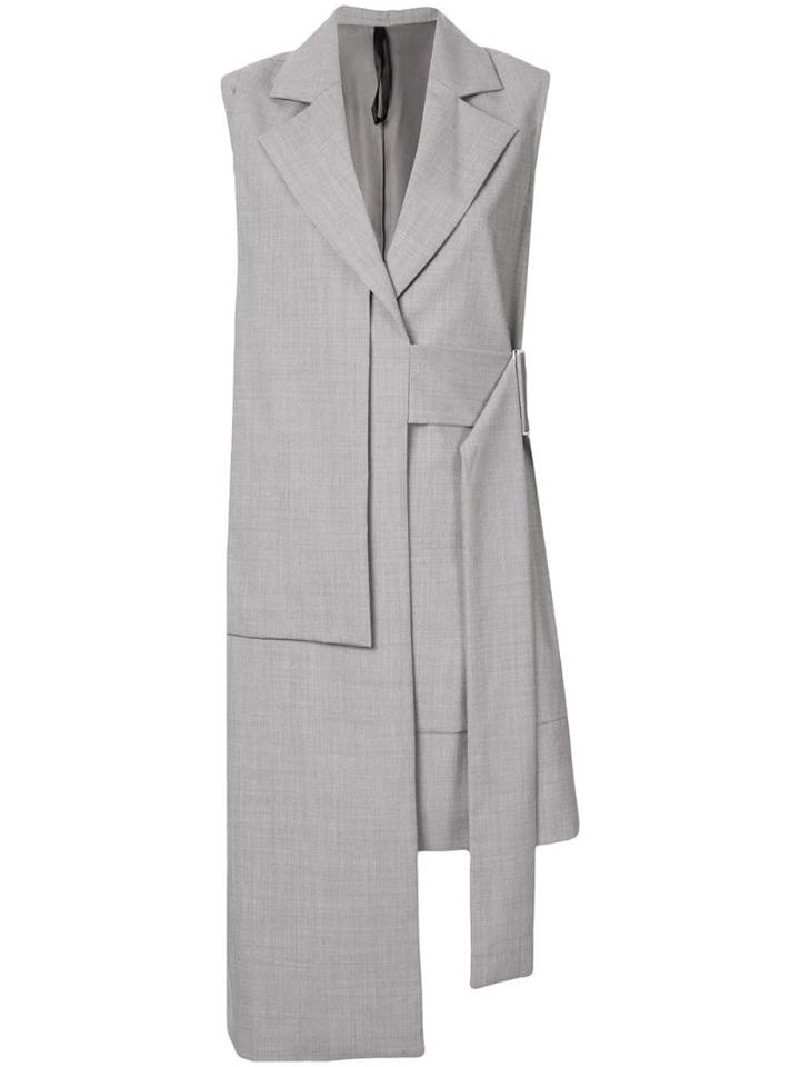 Taylor Panel Longline Vest - Grey