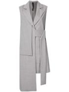 Taylor Panel Longline Vest - Grey