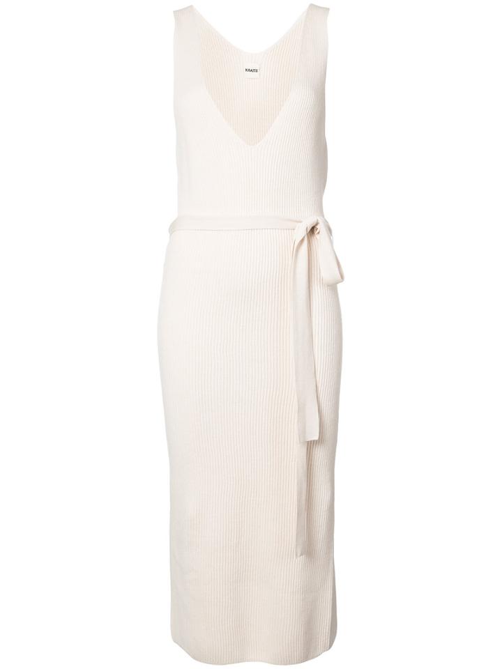 Khaite - Ribbed Dress - Women - Merino - L, White, Merino