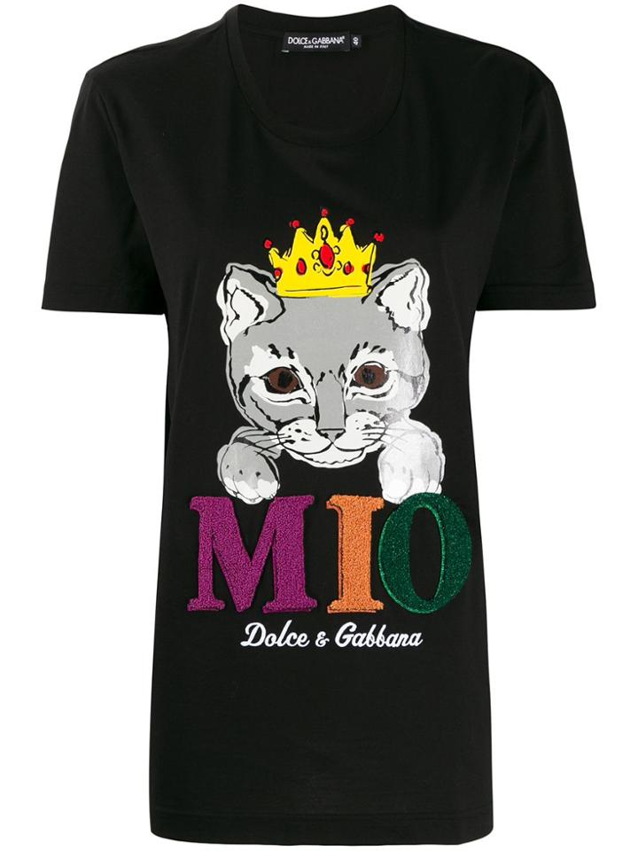 Dolce & Gabbana Mio Print T-shirt - Black