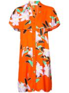 Dvf Diane Von Furstenberg Floral Print Dress - Yellow & Orange