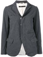 Klasica - Asymmetric Blazer - Women - Cotton - 3, Grey, Cotton