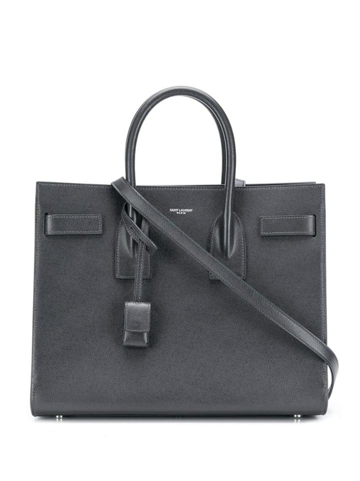 Saint Laurent Top Handles Tote Bag - Grey