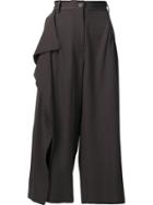 Isabel Benenato Cropped Trousers - Grey