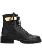 Giuseppe Zanotti Design Combat Boots - Black