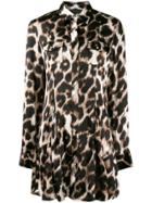 Philipp Plein Leopard Print Blouse - Black