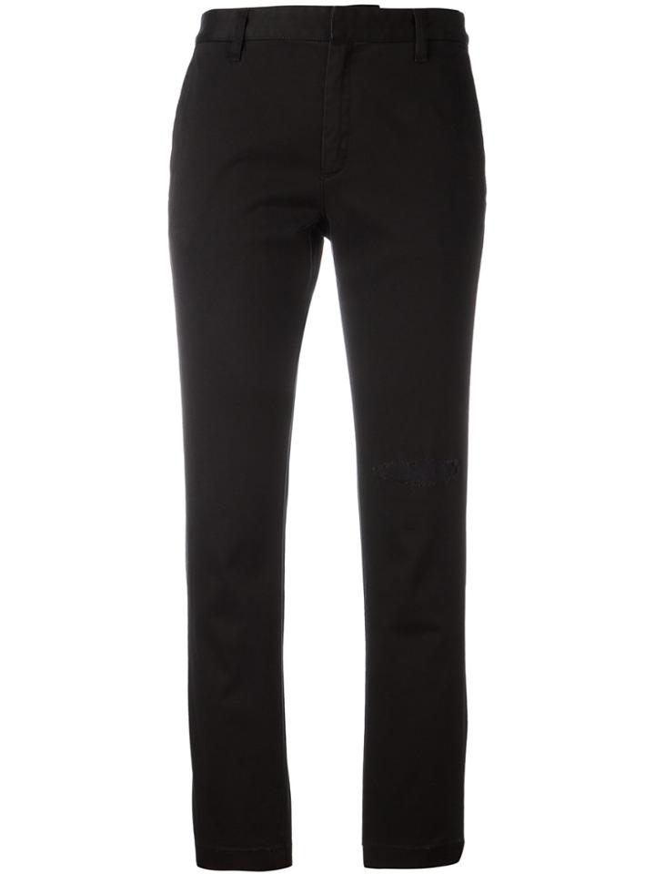 Saint Laurent Cuffed Chinos - Black